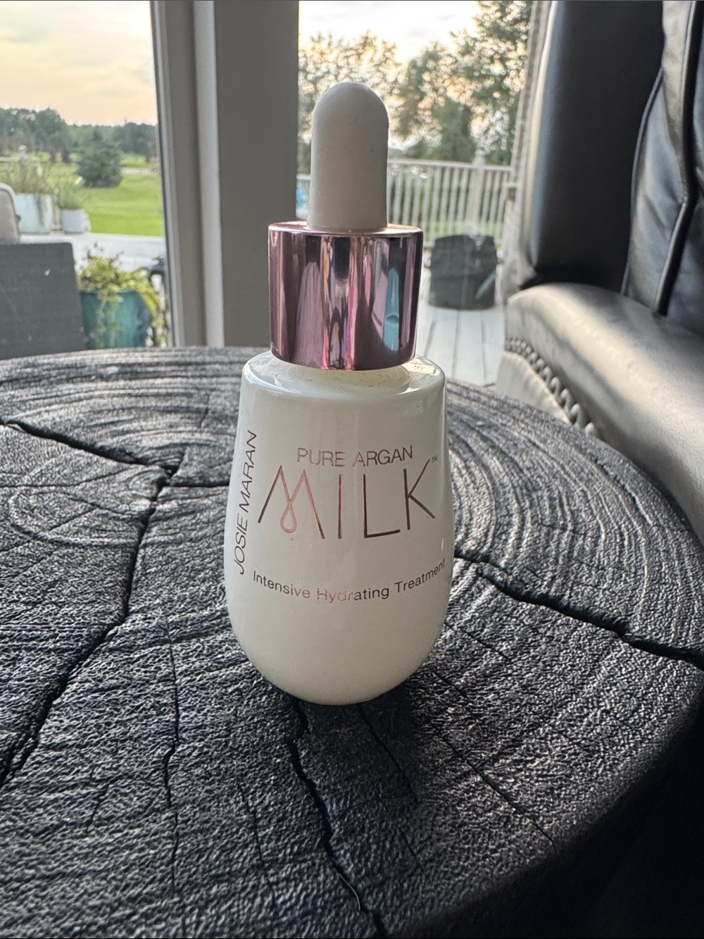JOSIE MARAN Pure Argan Milk Intensive Hydrating Treatment–White w/Rose Gold NWOT